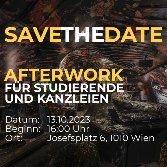 Anmeldung zum Afterwork 13.10.2023